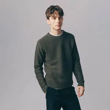 라코스테 미들 게이지 밀리터리 니트 사이즈 5