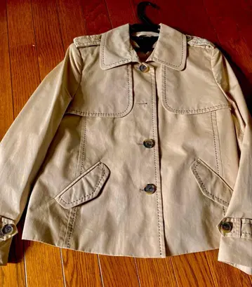 Tommy Hilfiger 베이지 버튼 달린 자켓