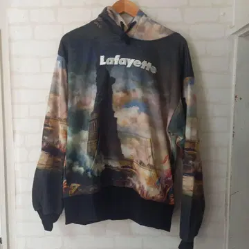 라파예트 후드티 올 패턴 자유의 여신