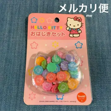 Hello kitty 오하기키 세트 레트로 키티 장난감