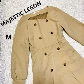 [ MAJESTIC LEGON ] 베이지 더블 브레스트 트렌치코트 M