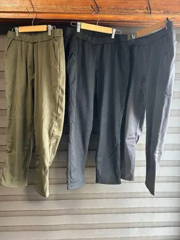 누아르 라벨 웜 팬츠 여성용 묶음 판매 LL 겨울 블랙