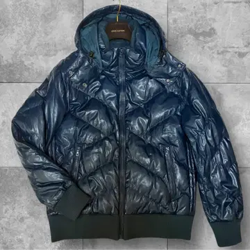 00's 올드 UNIQLO 다운 자켓 Y2K 유니클로 짙은 녹색 XL