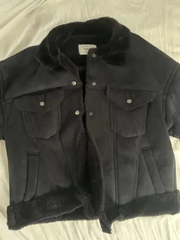 P&M 코트 남녀 공용 아우터 겨울 보아 안감 무스탕 코트