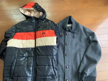 후드 부착 다운 자켓 블랙 남성용 아우터 세트