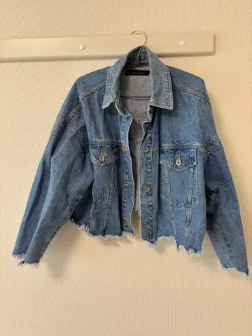 데님 자켓 숏 기장