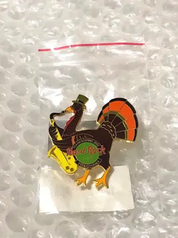 요코하마 THANKSGIVING 땡스기빙 하드 록 카페 핀 배지