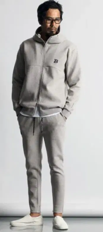 더퍼 블랙 라벨 종이상자 니트 셋업 후드티 팬츠 세트 XL