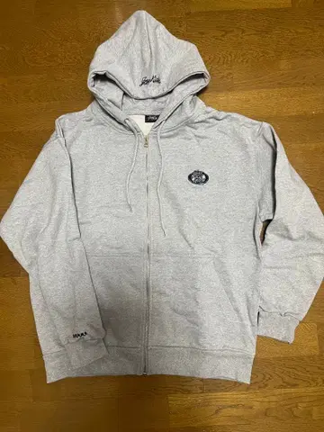 그레이 후드 부착 후드티