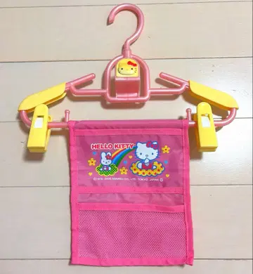 HELLO KITTY 클립 포함 어린이용 행거