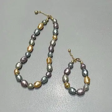 미국 빈티지 샵 구매 인공 펄 목걸이와 팔찌 세트