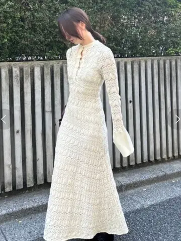 발파스 레이스 원피스 기장 수선 완료