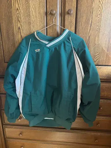 나일론 자켓 그린 컬러 긴팔 스트릿