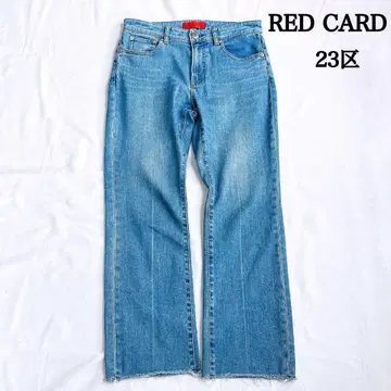 RED CARD 23구 콜라보 엘레강트 컷오프 플레어 데님 청바지