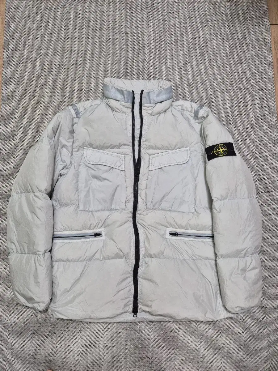 Genuine 22FW Stone Island Non-Hood Crinkle Reps Down Jacket 100-L