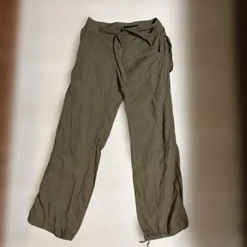 TOMORROWLAND 린넨 와이드 팬츠 올리브 그린