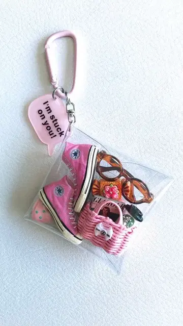 가챠 파우치 CONVERSE 캡슐 토이 핑크