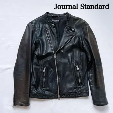 저널 스탠다드 라이더 가죽 자켓 양가죽 블랙 노카라 변형