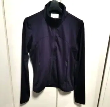 H&M move 스포츠 풀 지퍼 자켓 상의 다크 퍼플 S