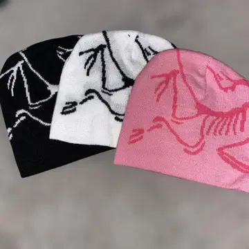 새상품 특가 비니 3개 세트 블랙 화이트 핑크