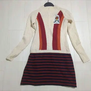 CASTELBAJAC 까스텔바작 골프 니트 원피스 화이트 40