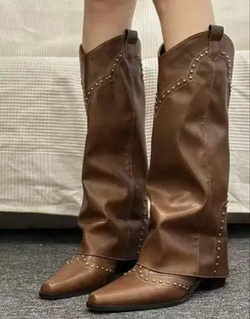 웨스턴 부츠 브라운