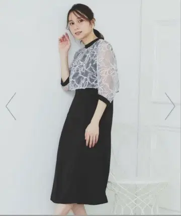 미사용 플라워 튤 도킹 원피스 M 사이즈