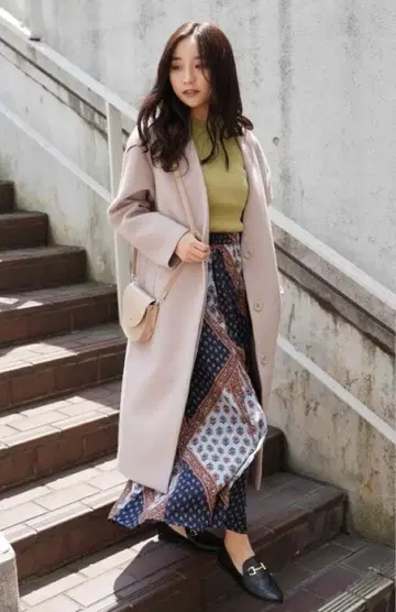 새상품급! Free's Mart 노카라 롱 코스 아우터 M