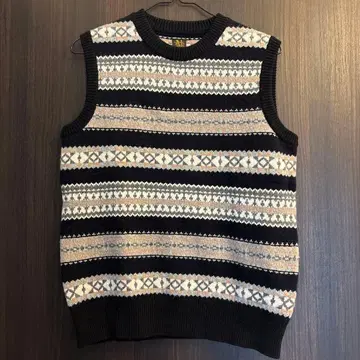 새상품 BATONER 스트라이프 니트 베스트