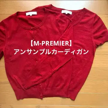 [ M-PREMIER ] 앙상블 가디건 반팔 36