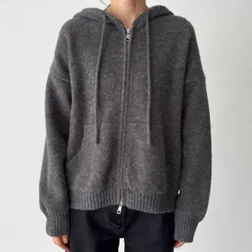 캐널진 El mar 소프트 니트 ZIP 후드티 canal jean