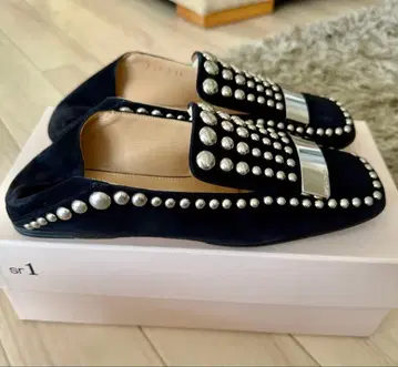 Sergio Rossi 스터드 슬립온 블랙