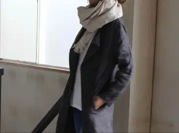 린넨 스톨 아이보리 washed