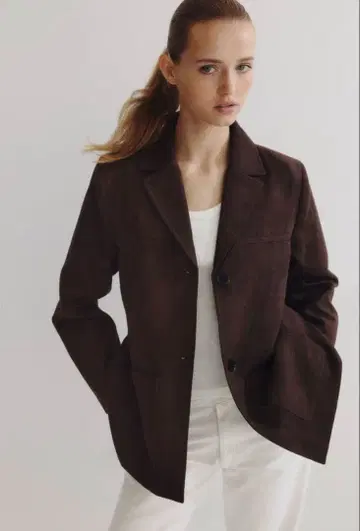 인기 완판 새상품 브라운 자켓