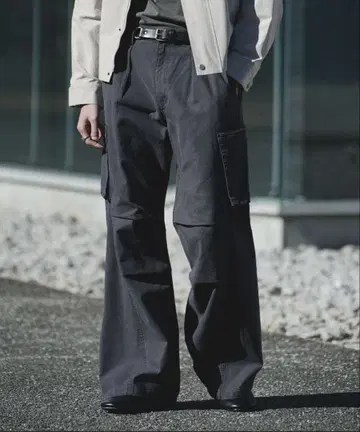 WYMLIDNM 빈티지 페이디드 덕 커브드 카고