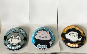 주술회전 주술냥코 캔뱃지 3점 세트