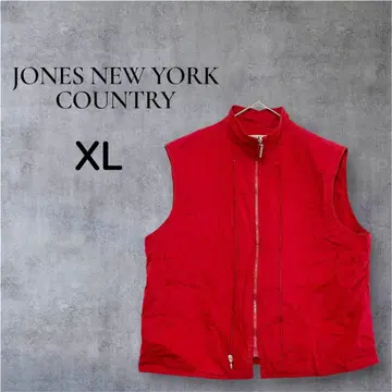 JONES NEW YORK COUNTRY 지퍼 베스트 레드 XL