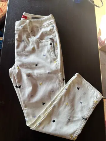 s919 마리끌레르 스포츠 골프 크롭 팬츠 스타 자수 총 자수 패턴