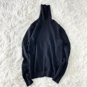 UNIQLO 유니클로 여성용 캐시미어 니트 터틀넥 블랙 M