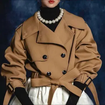 sheller 셰리에 2way 쇼트 트렌치 코트