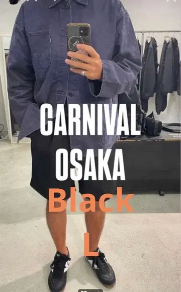 [ 오사카 한정판 ] Ovy Euro Work Jacket 블랙 L