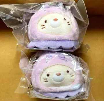 스미코구라시 고양이 수족관 걸이 봉제 인형 2023 2개 키링