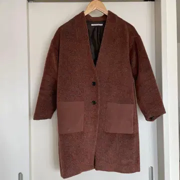 KBF 브라운 롱 코트