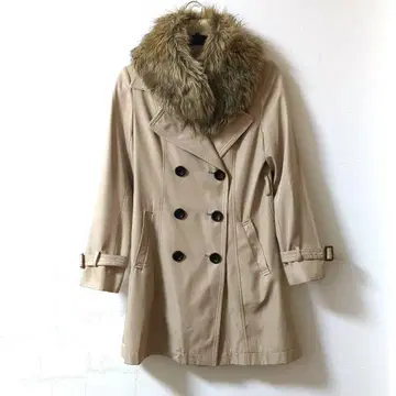 [ INTER PLANET ] 탈부착 가능한 퍼 트렌치코트