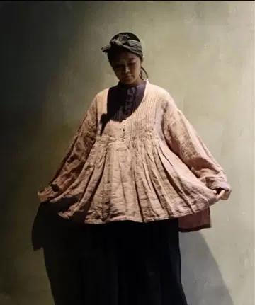 ICHI Antiquites 이치앤티크 더스티 핑크 블라우스