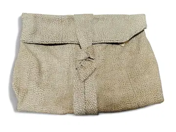 컨디션 최상 BORBONESE 클러치백 리본 포함 베이지