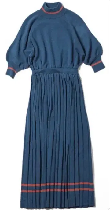 DRWCYS 니트 원피스 플리츠 클래시컬 원피스