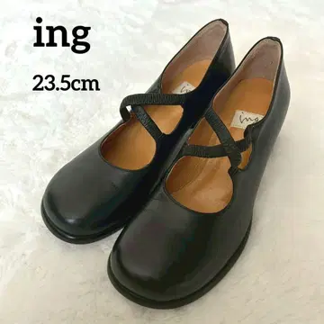 ing 블랙 크로스 스트랩 펌프스 23.5cm