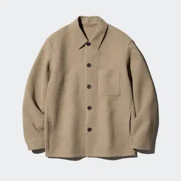 [새상품 택 포함] UNIQLO 유니클로 더블 페이스 자켓 Beige