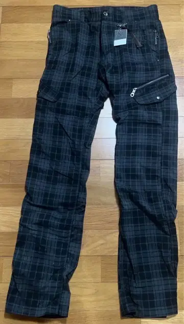 체크 무늬 M 사이즈 팬츠